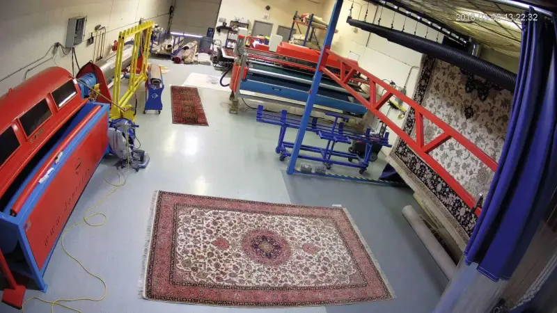 Professional rug cleaning facility